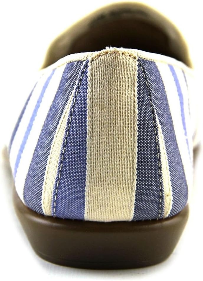 Aerosoles Women’s Betunia Slip-On Loafer with Memory Foam Footbed(Mid Blue Combo)
