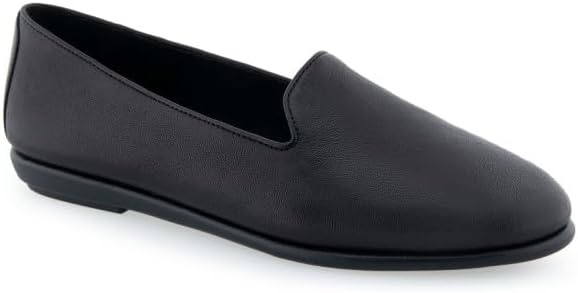 Aerosoles Women’s Betunia Slip-On Loafer with Memory Foam Footbed(Black)