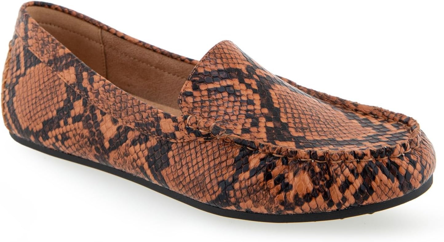 Aerosoles Over Drive(Tan Printed Snake Pu)