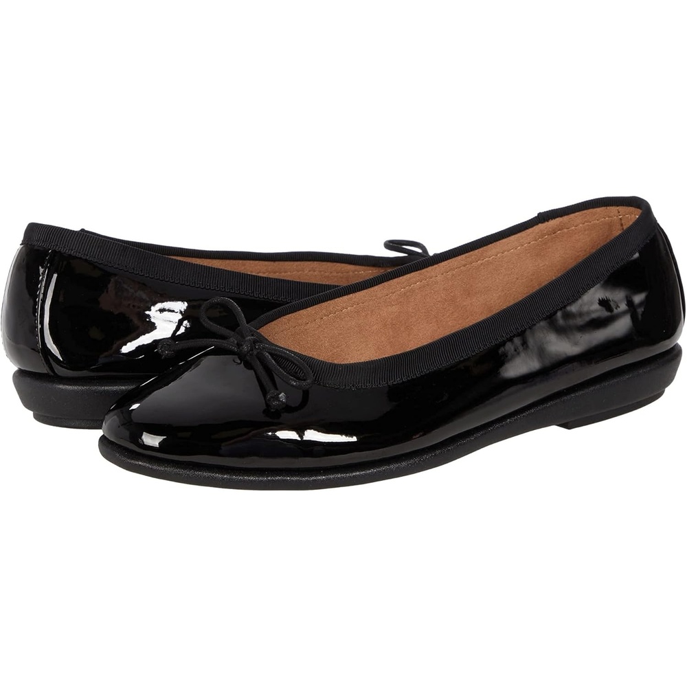 Aerosoles Women’s Homebet Flats(Black Patent Pu)