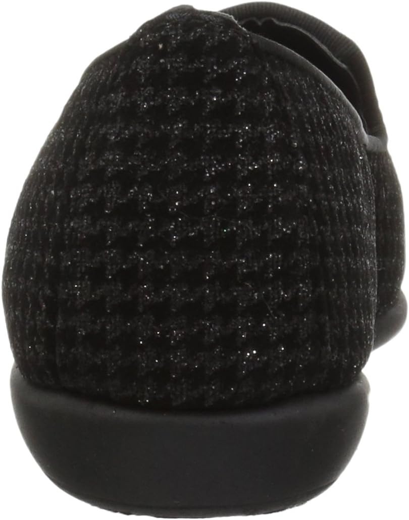 Aerosoles Women’s Betunia Slip-On Loafer with Memory Foam Footbed(Black Houndstooth)