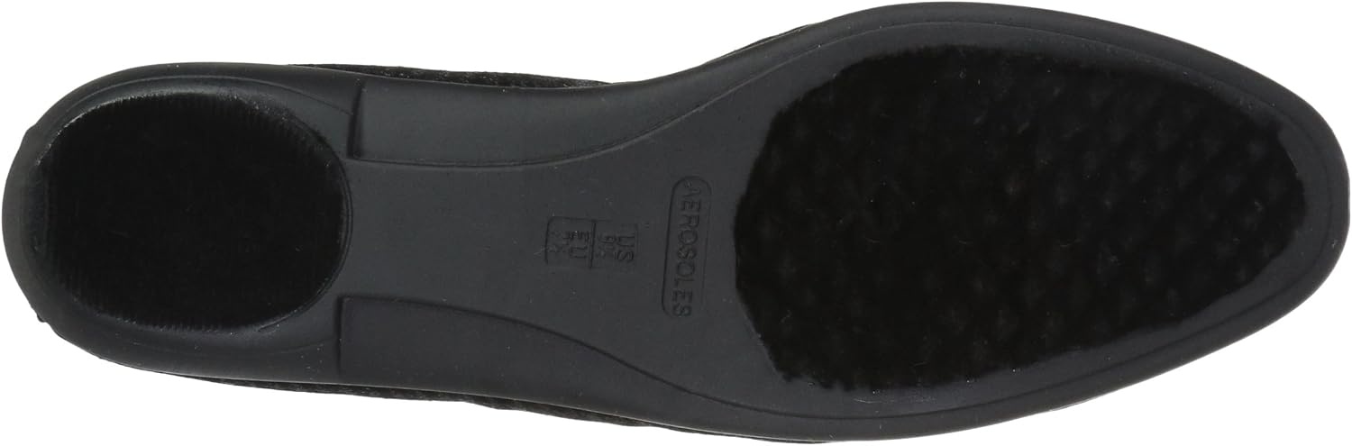 Aerosoles Women’s Betunia Slip-On Loafer with Memory Foam Footbed(Black Houndstooth)