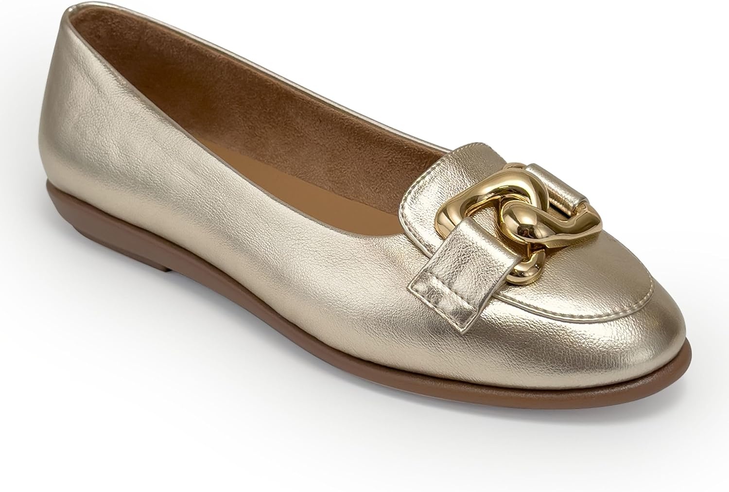 Aerosoles Women’s Bell(Soft Gold Faux Leather)