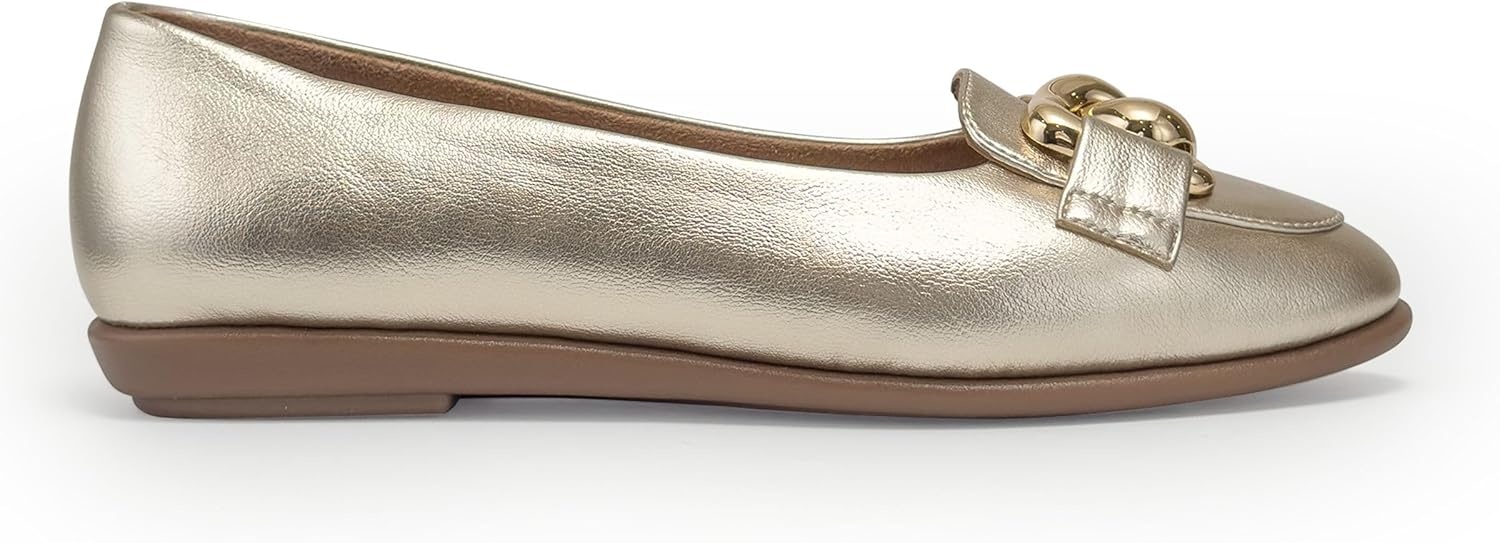 Aerosoles Women’s Bell(Soft Gold Faux Leather)