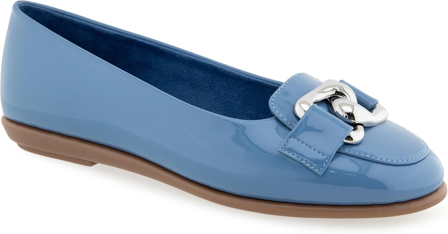 Aerosoles Women’s Bell(Blue Jean Patent Faux Leather)