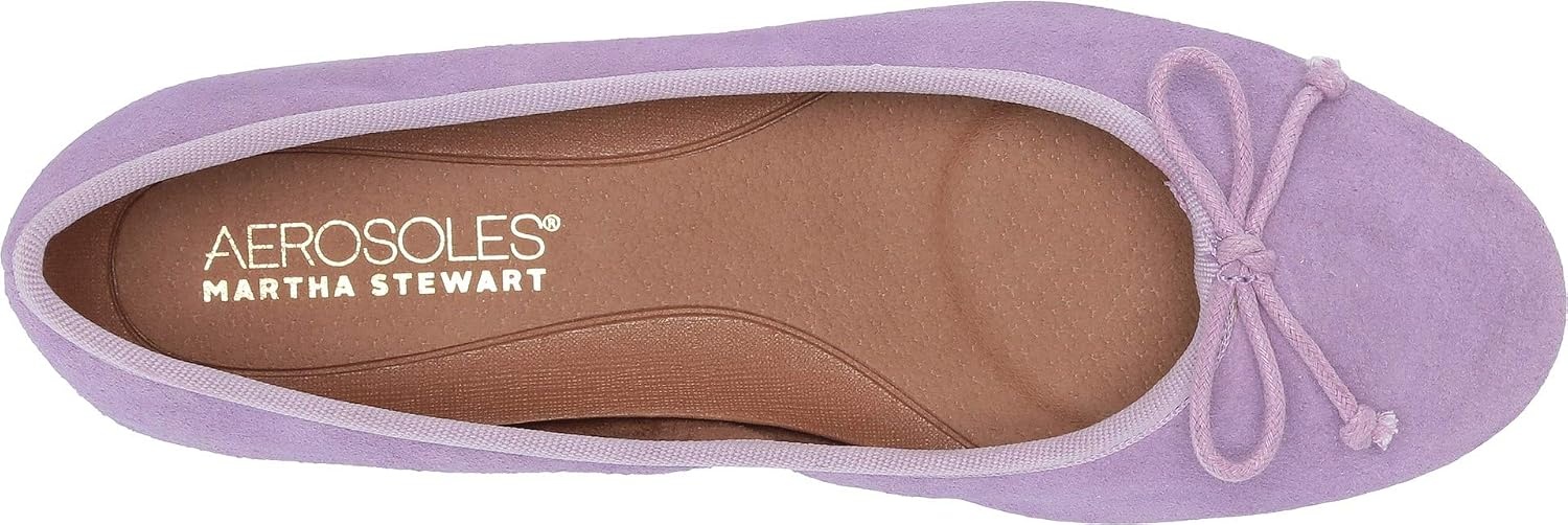 Aerosoles Women’s Homebet Flats(Light Purple Suede)