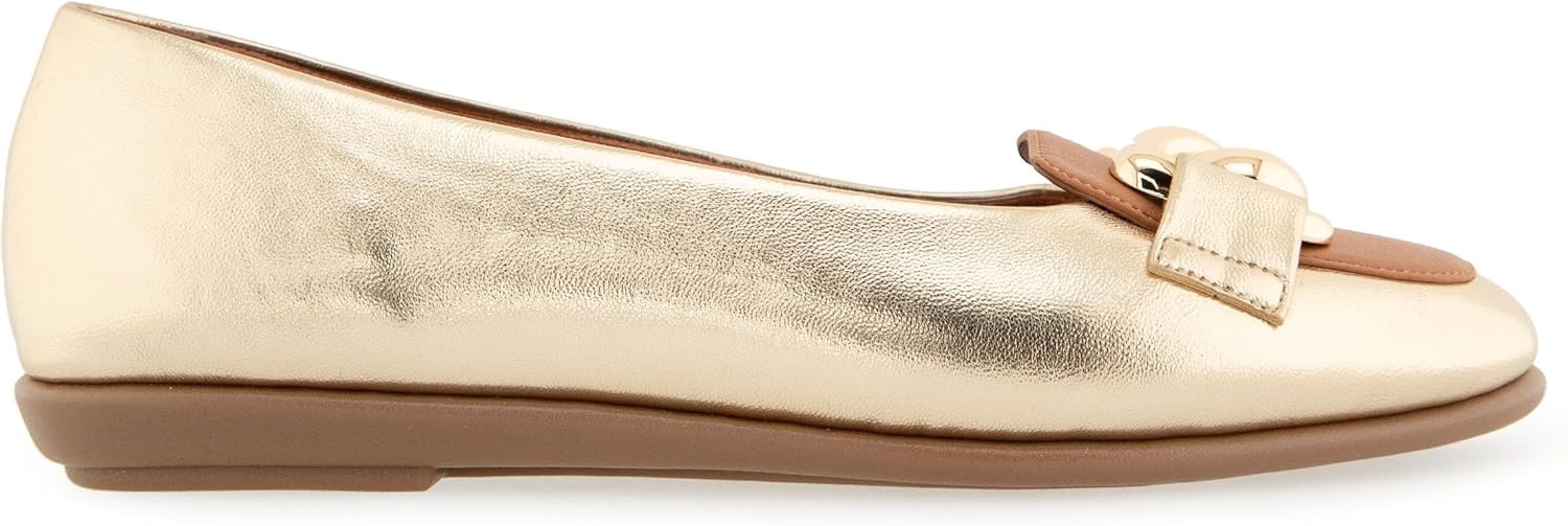Aerosoles Women’s Bell(Gold/Tan Faux Leather)