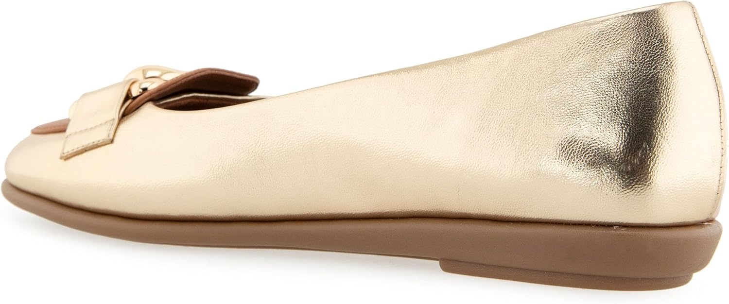 Aerosoles Women’s Bell(Gold/Tan Faux Leather)