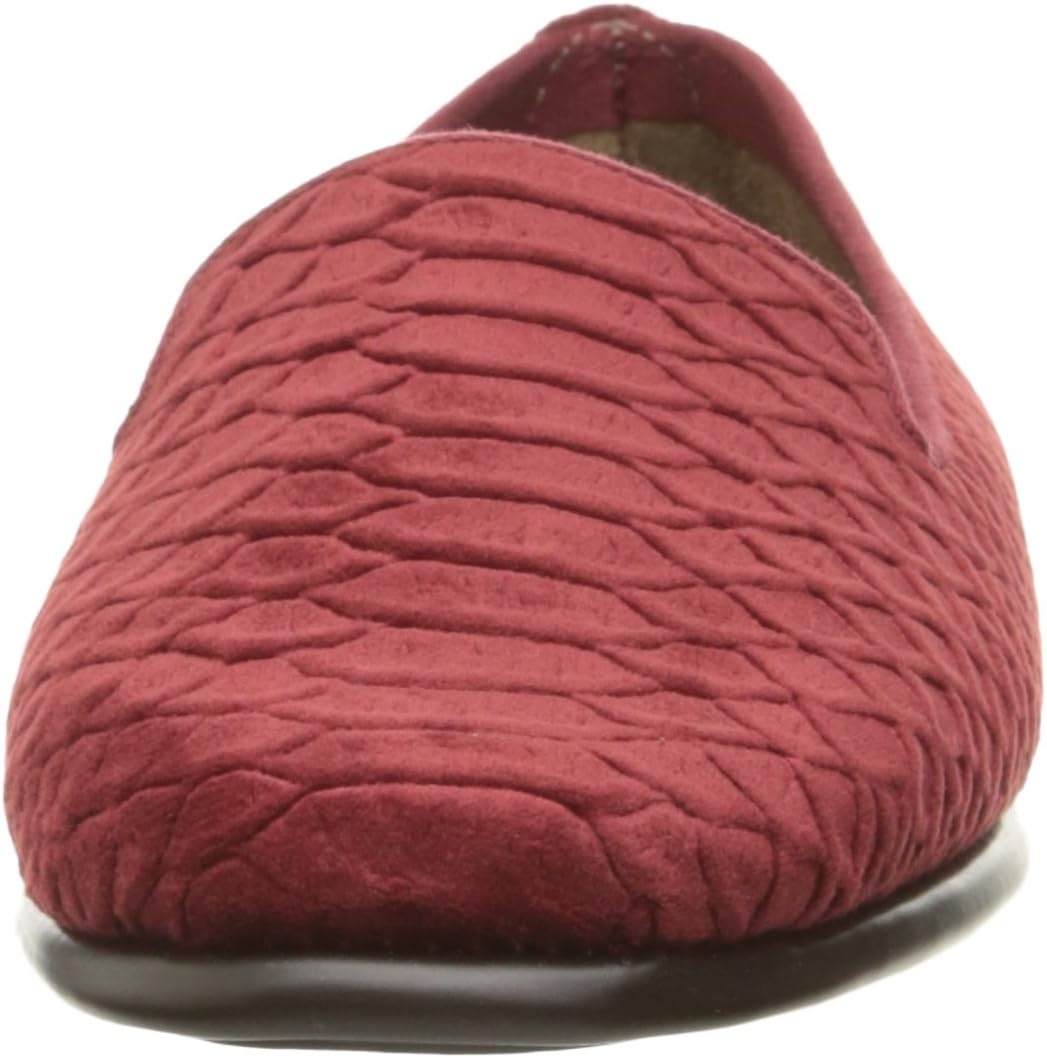Aerosoles Women’s Betunia Slip-On Loafer with Memory Foam Footbed(Red Snake)