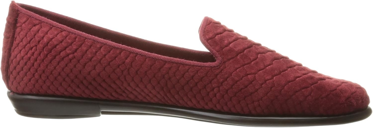 Aerosoles Women’s Betunia Slip-On Loafer with Memory Foam Footbed(Red Snake)