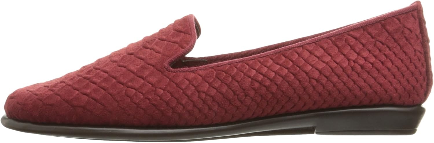Aerosoles Women’s Betunia Slip-On Loafer with Memory Foam Footbed(Red Snake)