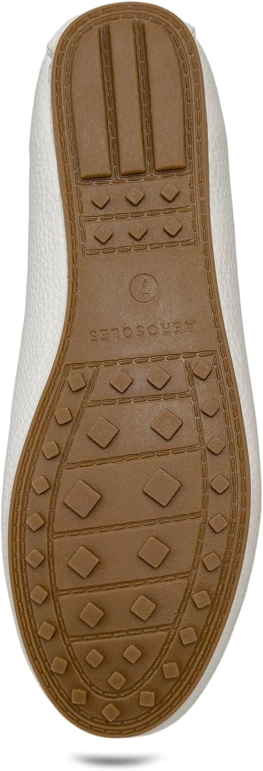 Aerosoles Women’s Dallas(White Pebbled Faux Leather)