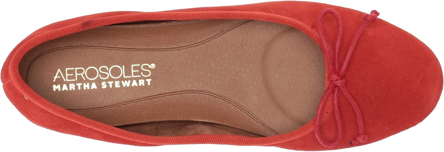 Aerosoles Women’s Homebet Flats(Orange Suede)
