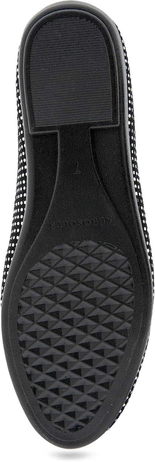 Aerosoles Women’s Betunia Slip-On Loafer with Memory Foam Footbed(Silver/Black)
