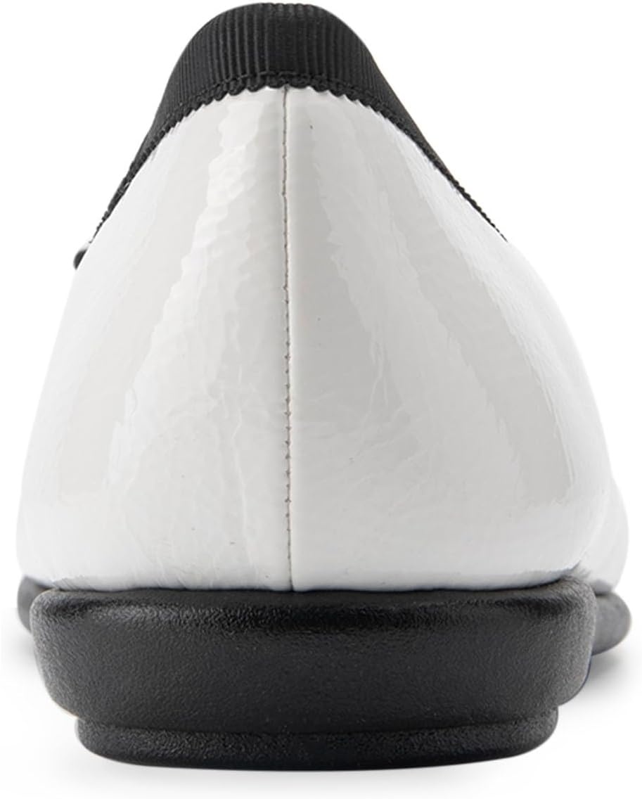 Aerosoles Women’s Homebet Flats(White Patent Pu)