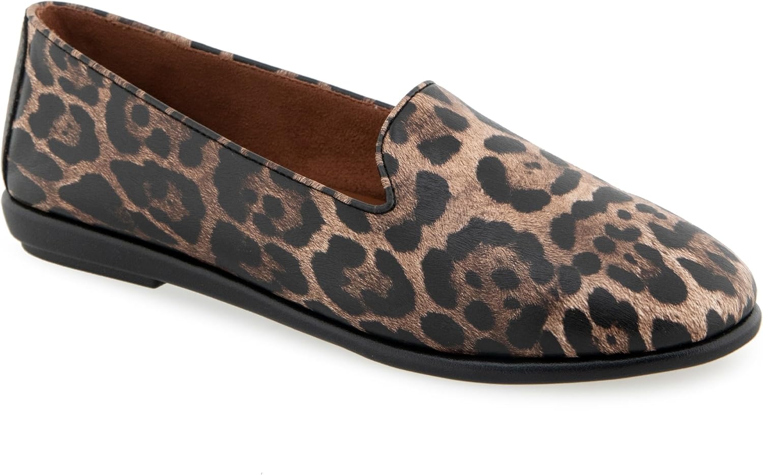 Aerosoles Women’s Betunia Slip-On Loafer with Memory Foam Footbed(Tobacco Multi)