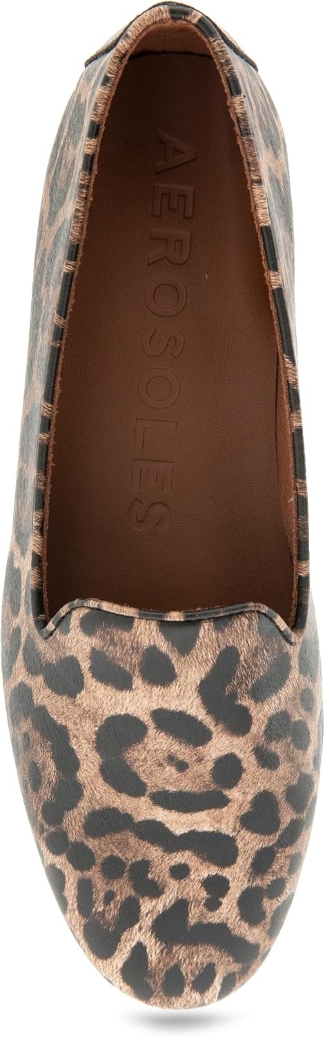 Aerosoles Women’s Betunia Slip-On Loafer with Memory Foam Footbed(Tobacco Multi)