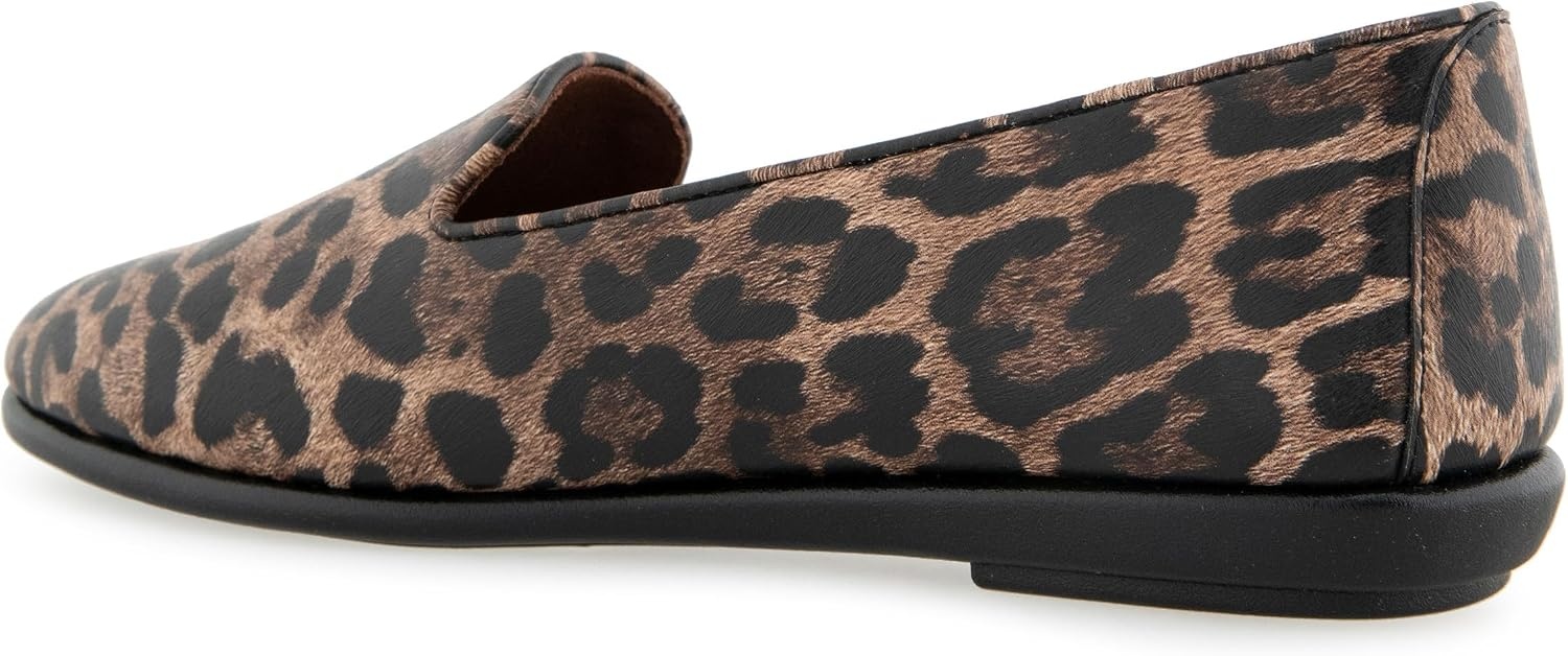 Aerosoles Women’s Betunia Slip-On Loafer with Memory Foam Footbed(Tobacco Multi)