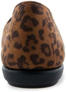 Aerosoles Women’s Betunia Slip-On Loafer with Memory Foam Footbed(Leopard Fab Suede)
