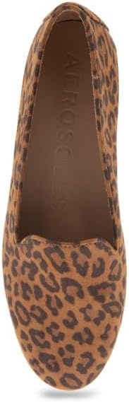 Aerosoles Women’s Betunia Slip-On Loafer with Memory Foam Footbed(Leopard Fab Suede)