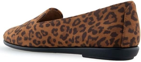 Aerosoles Women’s Betunia Slip-On Loafer with Memory Foam Footbed(Leopard Fab Suede)