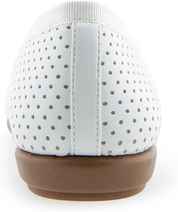 Aerosoles Women’s Homebet Flats(White Perf)