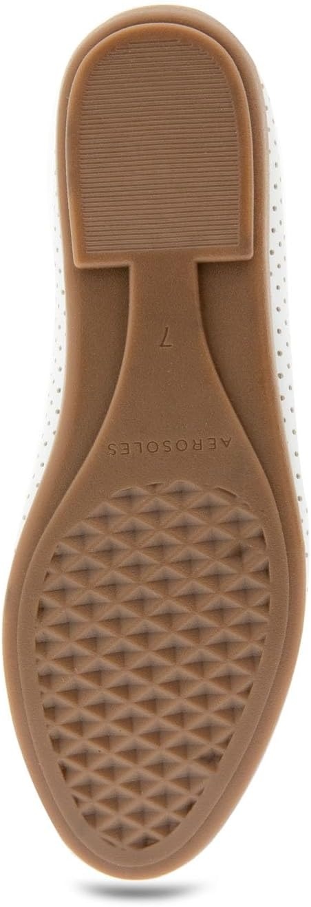 Aerosoles Women’s Homebet Flats(White Perf)
