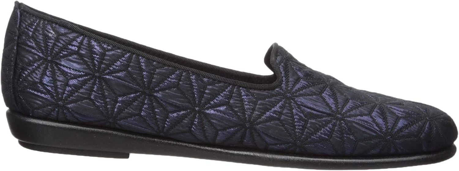 Aerosoles Women’s Betunia Slip-On Loafer with Memory Foam Footbed(Dark Blue Combo)