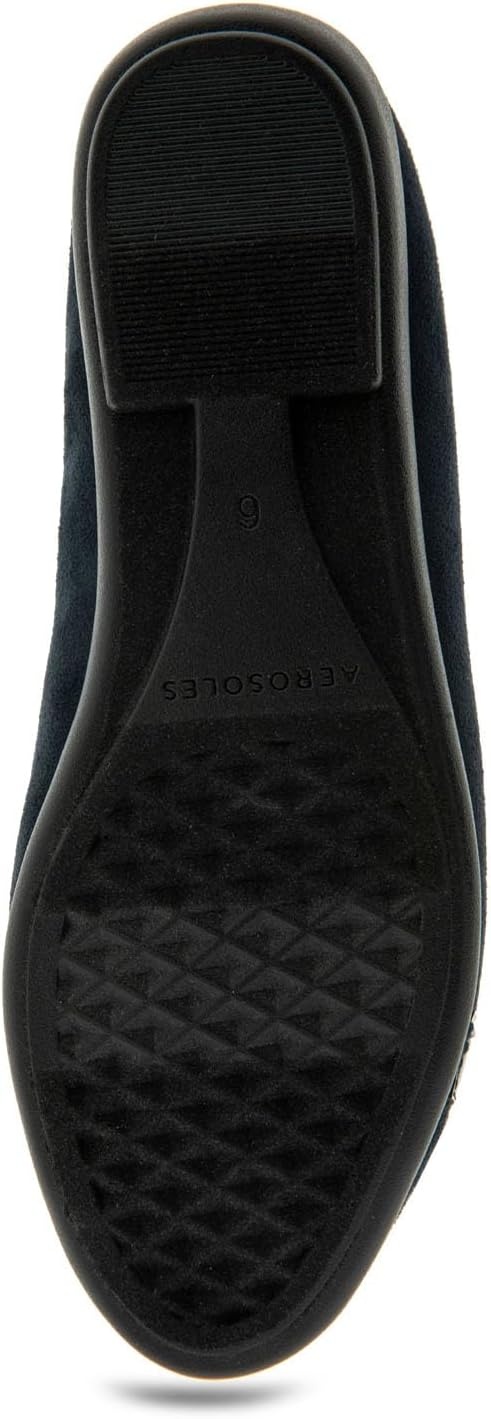 Aerosoles Women’s Big Bet Flats(Navy Faux Suede)