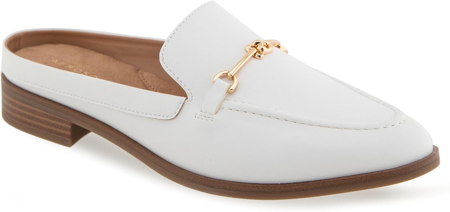 Aerosoles Women’s Erik(Bright White Faux Leather)