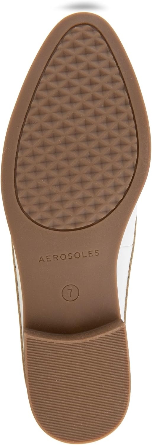 Aerosoles Women’s Erik(Bright White Faux Leather)