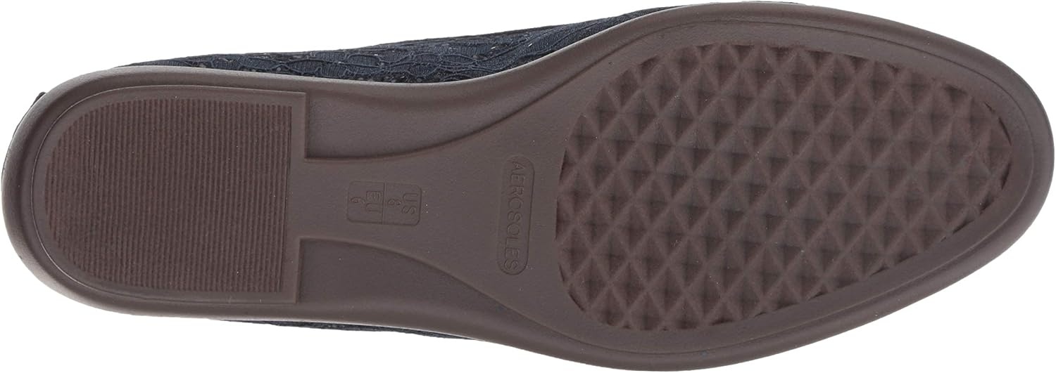 Aerosoles Women’s Betunia Slip-On Loafer with Memory Foam Footbed(Blue Fabric)