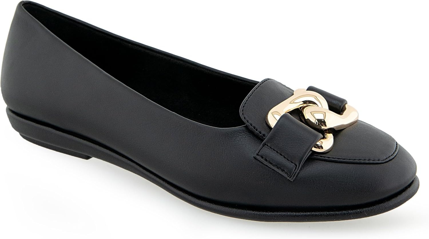 Aerosoles Women’s Bell(Black Faux Leather)