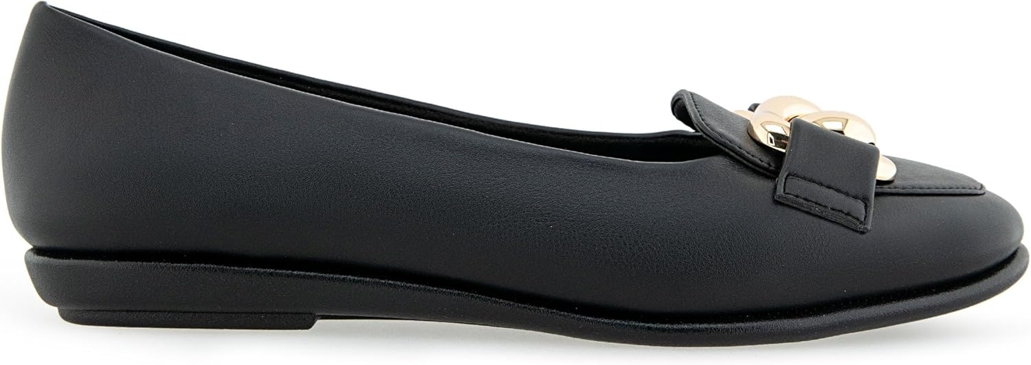 Aerosoles Women’s Bell(Black Faux Leather)