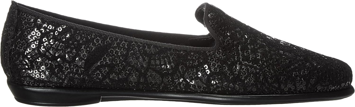 Aerosoles Women’s Betunia Slip-On Loafer with Memory Foam Footbed(Black Velvet)