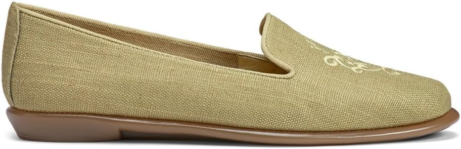 Aerosoles Women’s Betunia Slip-On Loafer with Memory Foam Footbed(Green Fabric)