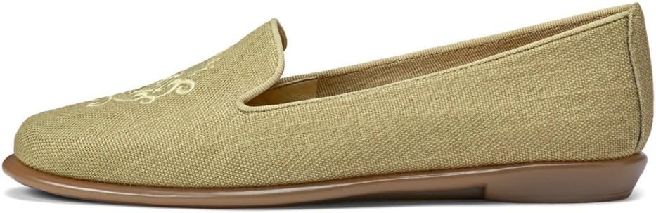 Aerosoles Women’s Betunia Slip-On Loafer with Memory Foam Footbed(Green Fabric)