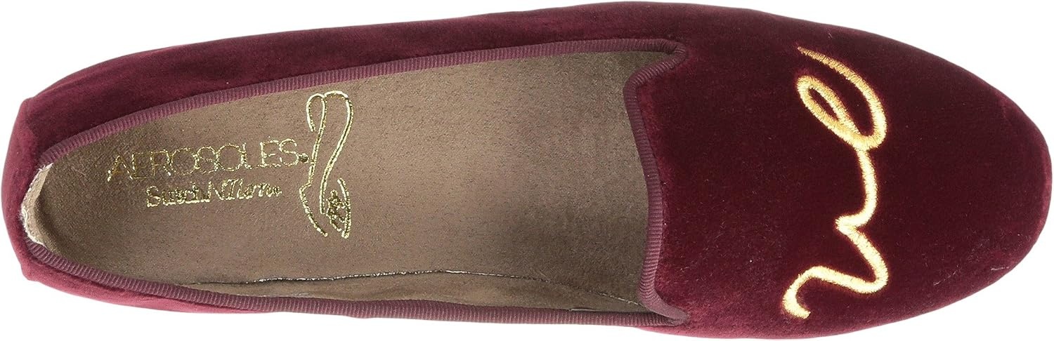Aerosoles Women’s Betunia Slip-On Loafer with Memory Foam Footbed(Wine Velvet Love)