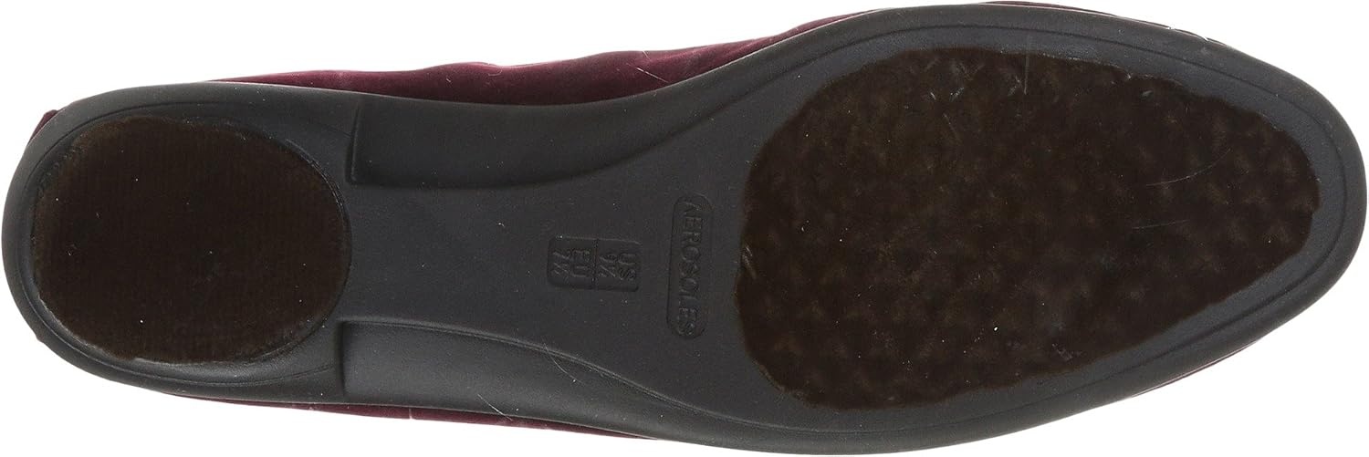 Aerosoles Women’s Betunia Slip-On Loafer with Memory Foam Footbed(Wine Velvet Love)