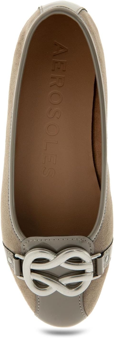 Aerosoles Women’s Big Bet Flats(Trench Coat Faux Suede)