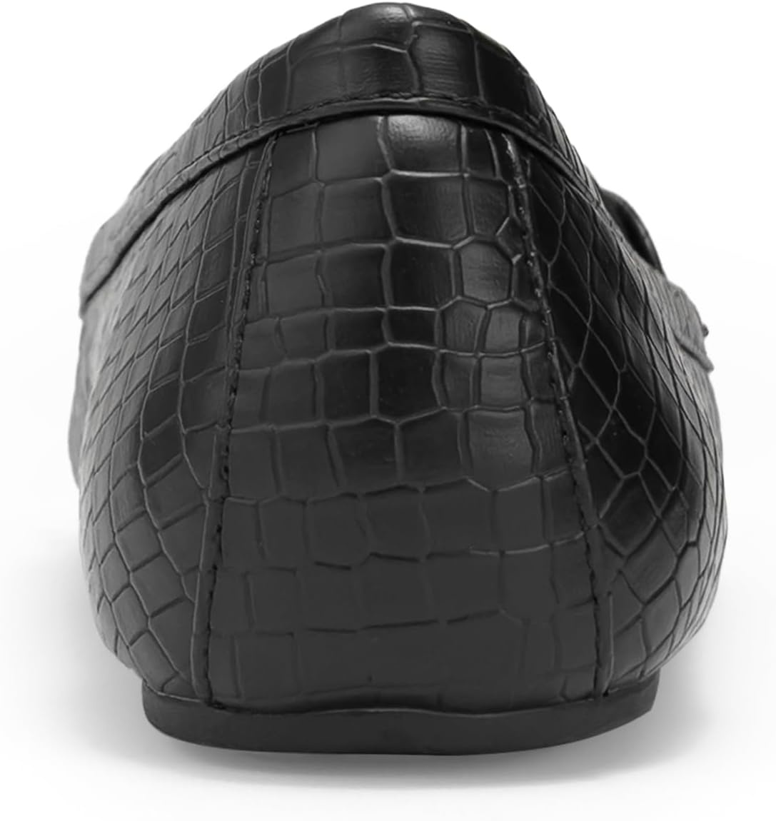 Aerosoles Women’s Day Drive(Black Mini Embossed Croc Faux Leather)