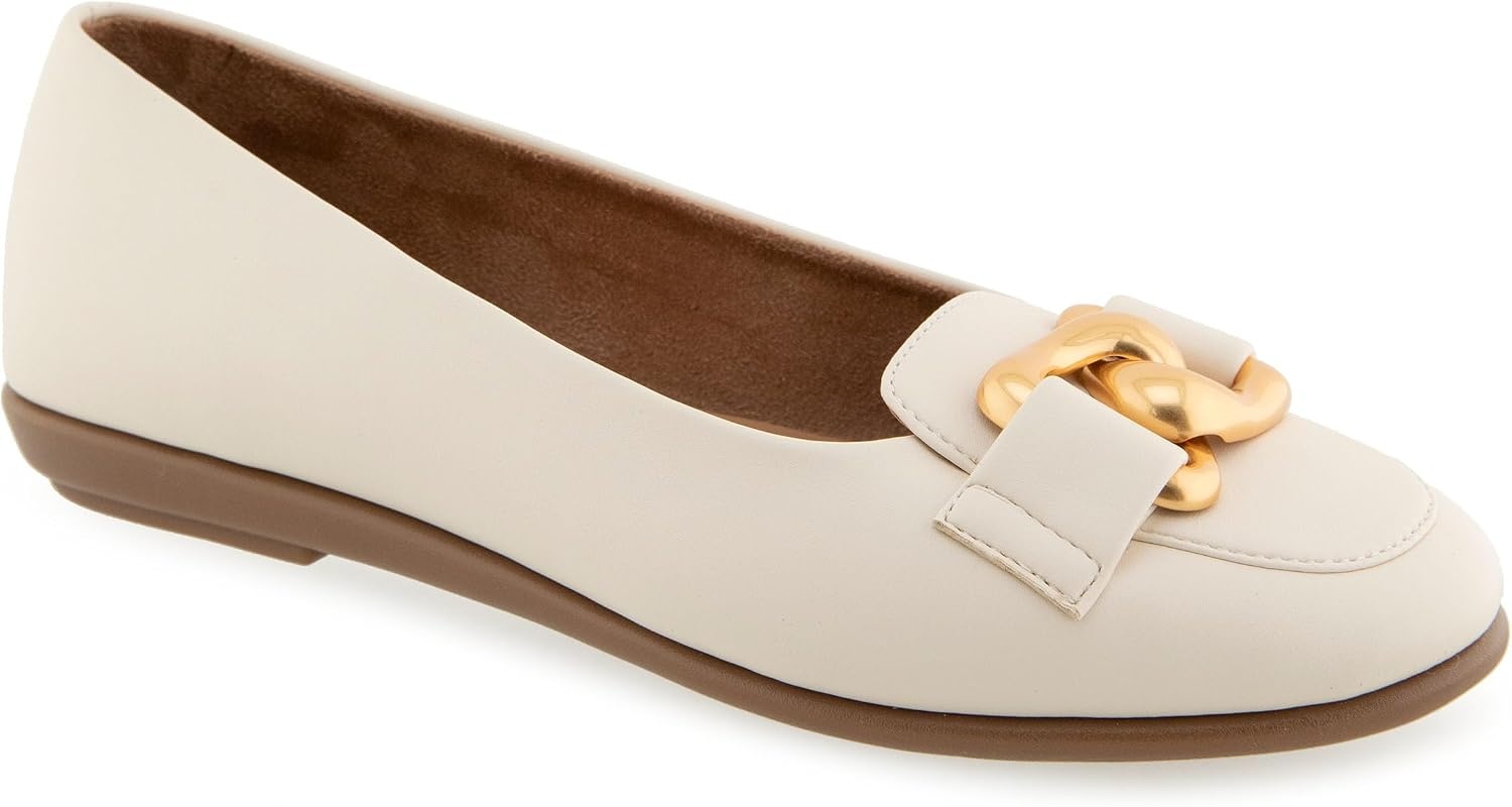 Aerosoles Women’s Bell(Eggnog Faux Leather)