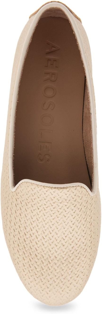Aerosoles Women’s Betunia Slip-On Loafer with Memory Foam Footbed(Soft Gold Pu)