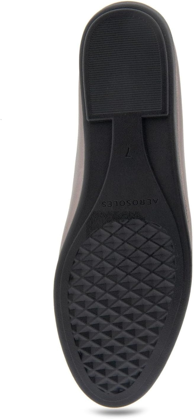 Aerosoles Women’s Betunia Slip-On Loafer with Memory Foam Footbed(Graphite Pu)