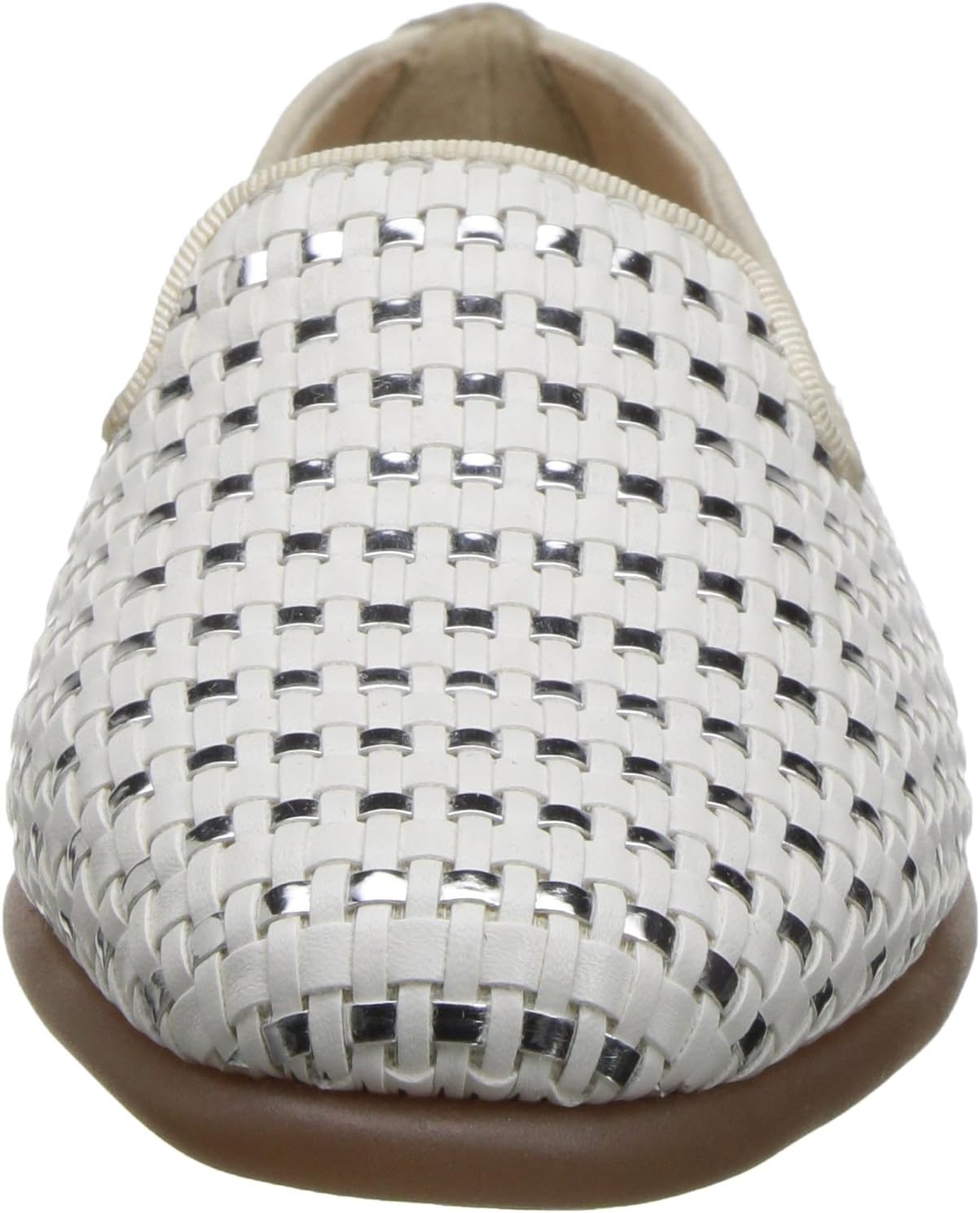 Aerosoles Women’s Betunia Slip-On Loafer with Memory Foam Footbed(White)
