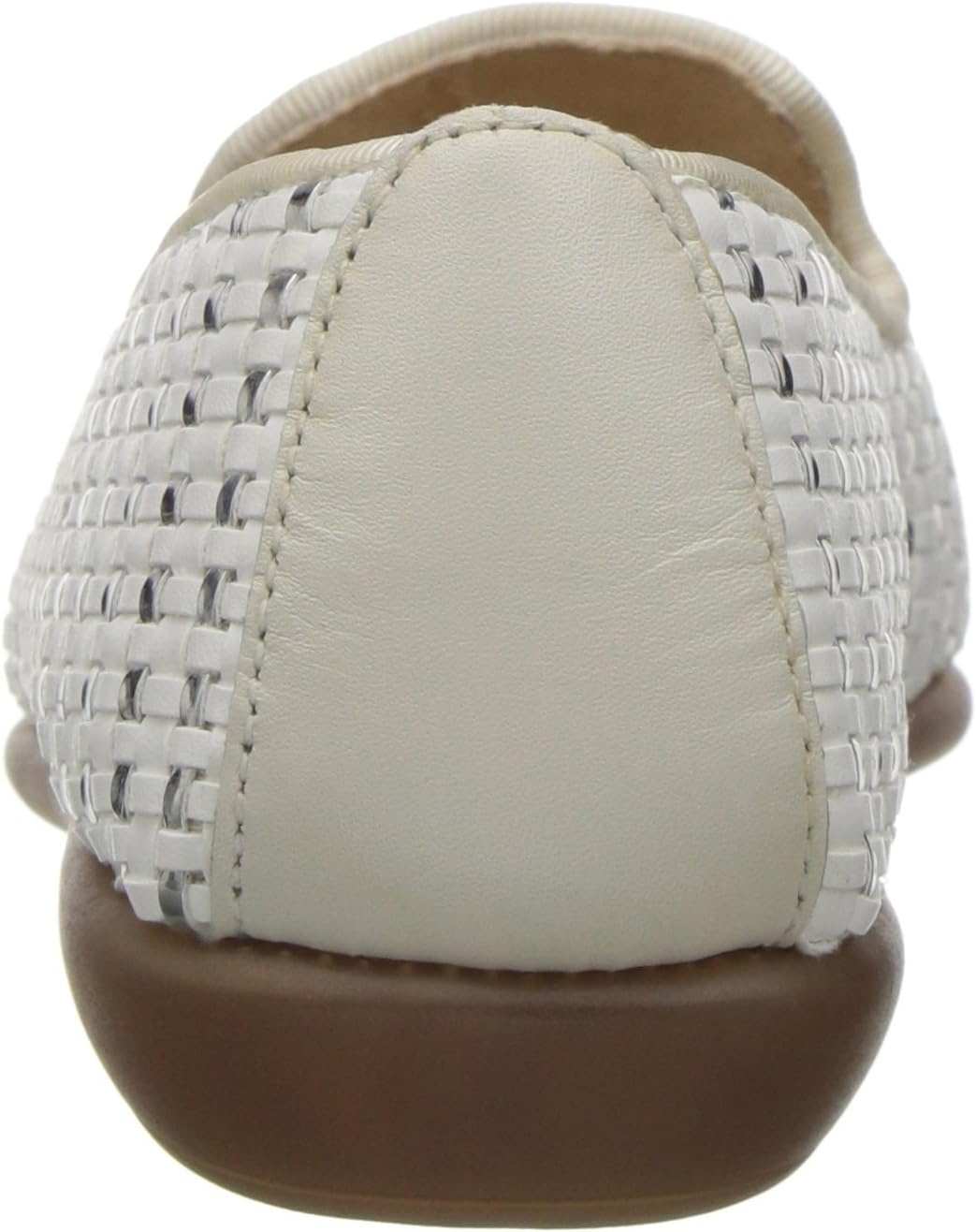 Aerosoles Women’s Betunia Slip-On Loafer with Memory Foam Footbed(White)