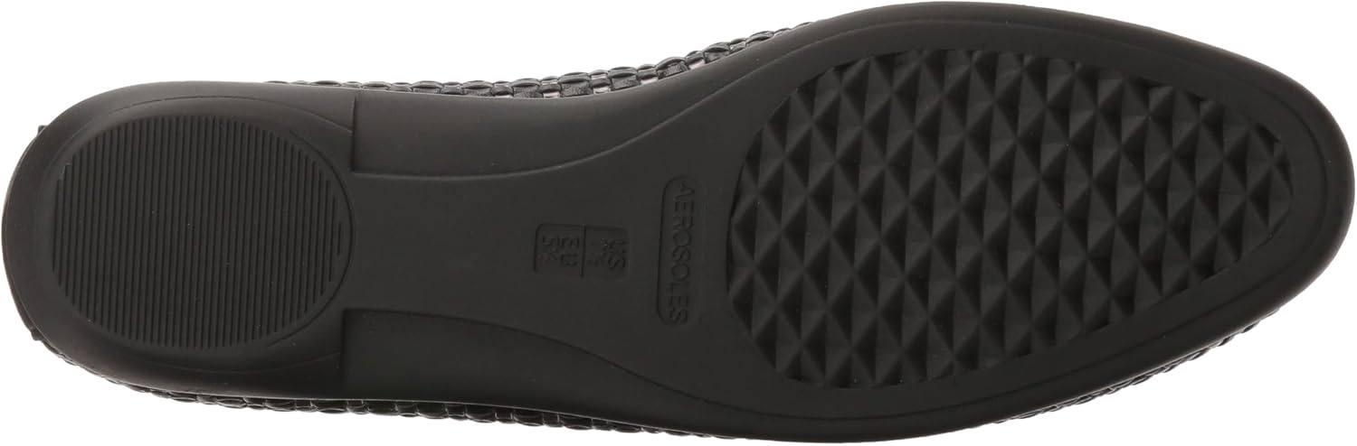 Aerosoles Women’s Betunia Slip-On Loafer with Memory Foam Footbed(Blk Met Combo)