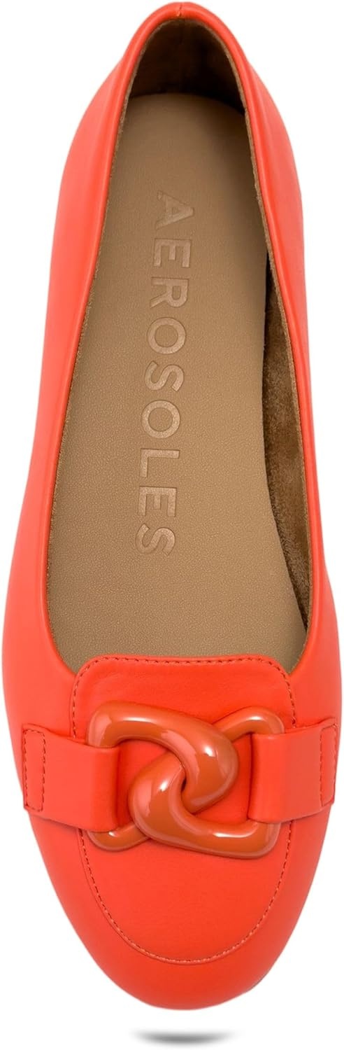 Aerosoles Women’s Bell(Orange Soft Faux Leather)