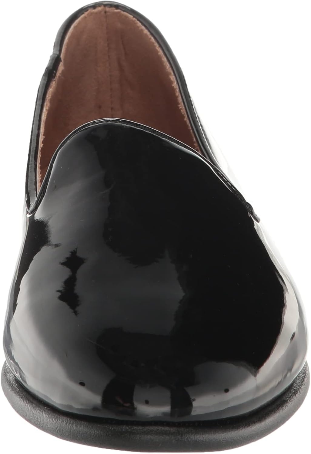 Aerosoles Women’s Betunia Slip-On Loafer with Memory Foam Footbed(Black Patent)
