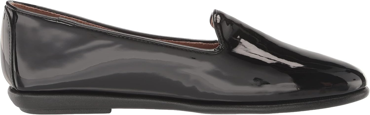 Aerosoles Women’s Betunia Slip-On Loafer with Memory Foam Footbed(Black Patent)
